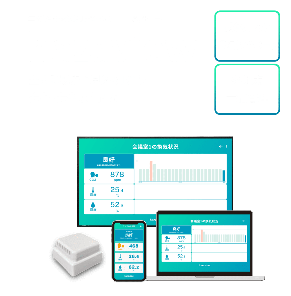 CO2濃度測定システム　hazaview